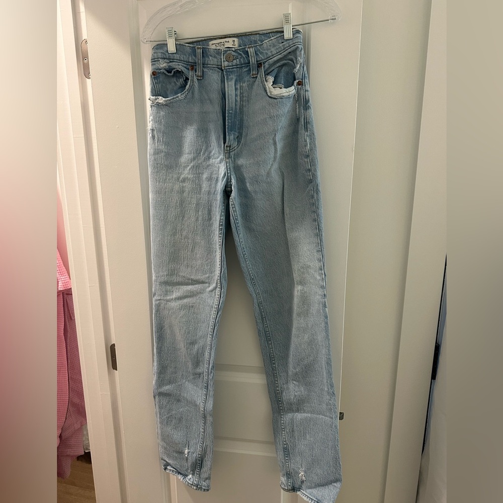 Abercrombie & Fitch High Rise Light Blue Jeans